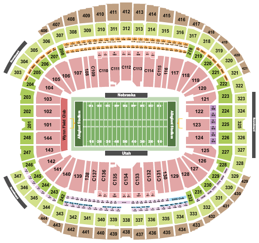 Allegiant Stadium Las Vegas Bowl Seating Chart